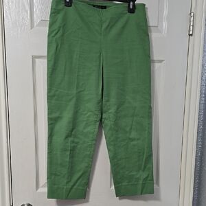 Chico's Green Cropped Pants